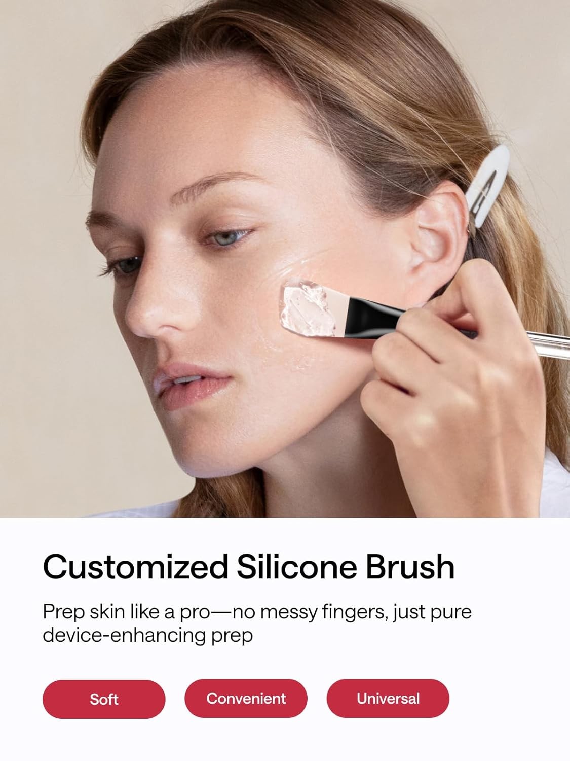 NouvelleSkin Facial Toning Device Facial, Microcurrent Facial Device with Face Mask Brush, Face Lift Device at-Home Use, Medical Grade Red Light Therapy for Wrinkle with 4 Modes & 5 Intensity Levels