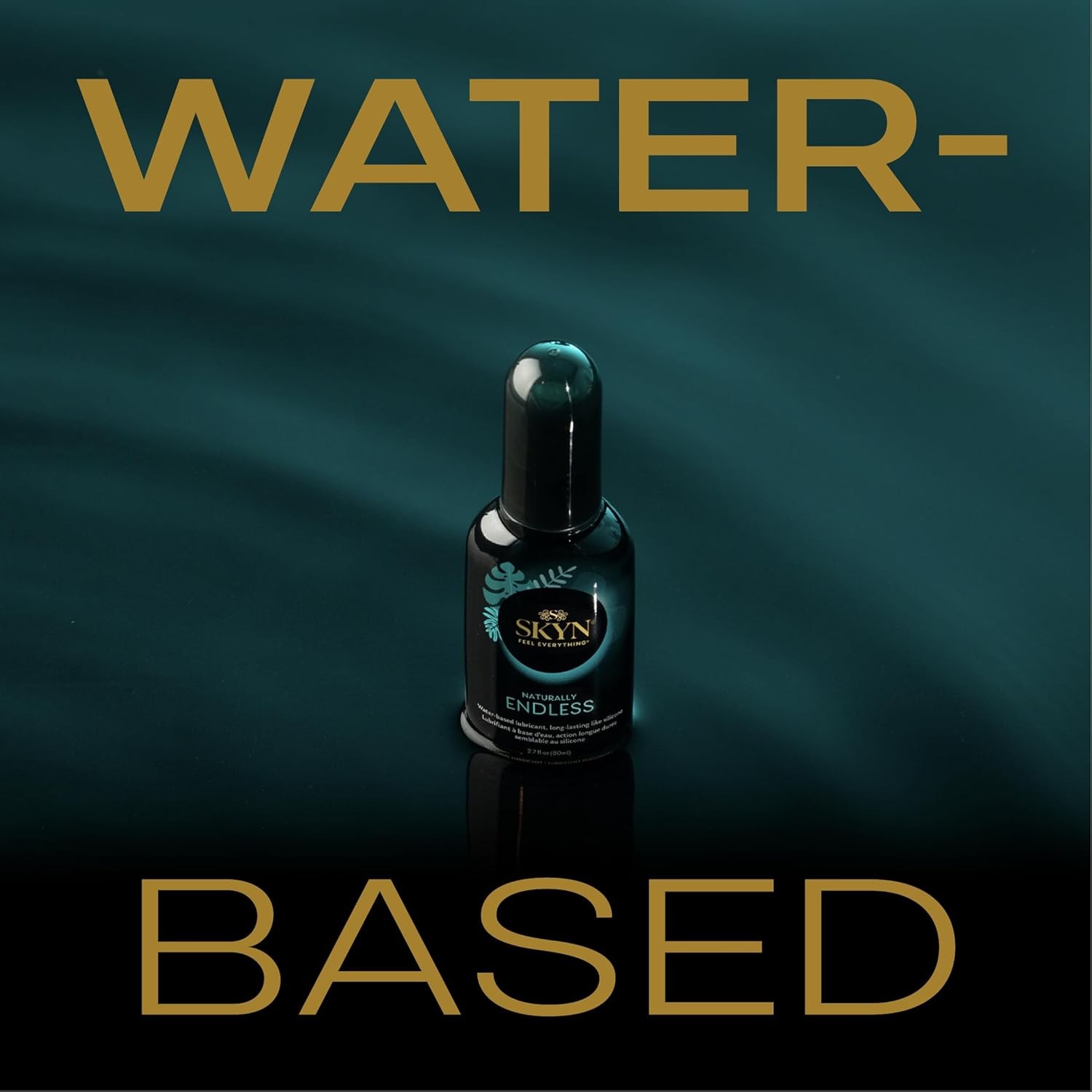 SKYN Naturally Endless Water-Based Long Lasting Lube for Men, Women and Couples, Safe with Latex and Non-Latex Condoms and Toys, 8.5 oz